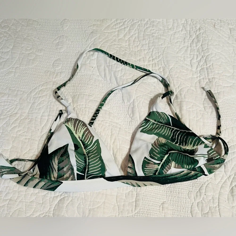 Rip Curl Leaf Print Bikini Shorts Set Medium - Picture 2 of 6